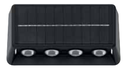MALIBU-8 3CCT - 8W BL 3CCT 3.2VDC LED SOLAR WALL LMP