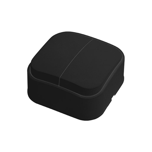 [8683684241697] EVA-2-B - Interruptor duplo PRETO
