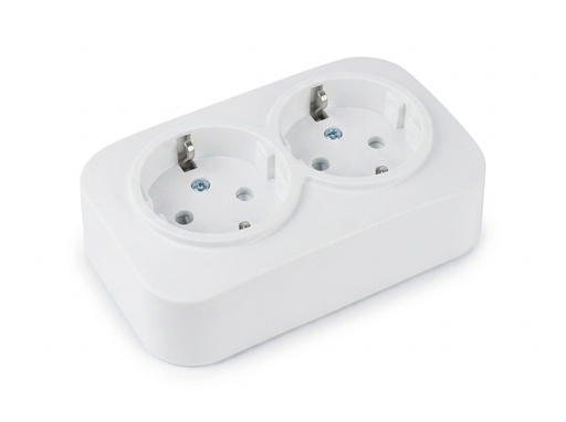 [8683684241734] Eva-8-B - Tomada dupla preta