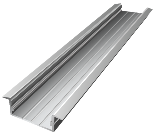 [IN003-A] IN003-A - Perfil Alumínio Encastrar 2M Anod. Cinzento