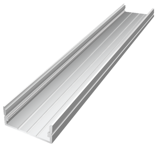 [OUT003-W] OUT003-W - Perfil Alumínio Saliente 2M Lacado Branco