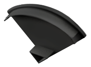 [END-COR002-PR-R] END-COR002-PR-R - Tampa Perfil COR002 Preta Round