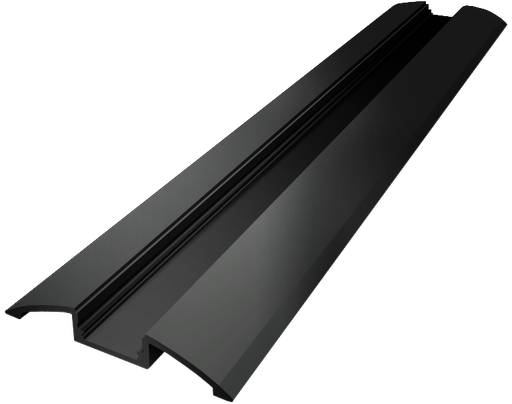 [OUT006-B] OUT006-B - Perfil Alumínio Saliente 2M Lacado Preto