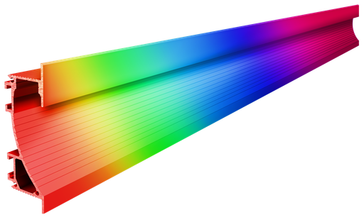 [PRO003-RAL] PRO003-RAL - Perfil Alumínio Projeto 2M RAL