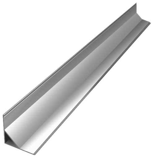 [COR002-A] COR002-A - Perfil Alumínio Canto 2M Anod. Cinzento