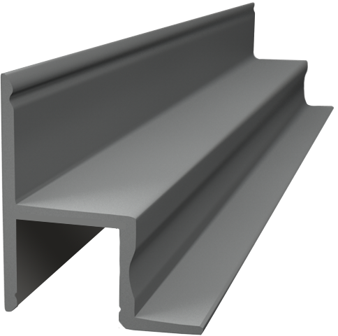 [PRO004-A] PRO004-A - Perfil Alumínio Projeto 2M Anod. Cinzento