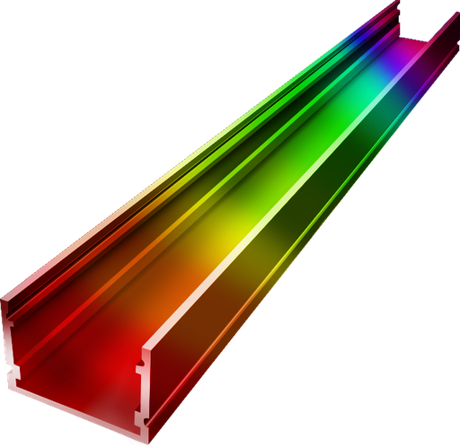 [OUT005-RAL] OUT005-RAL - Perfil Alumínio Saliente 2M RAL