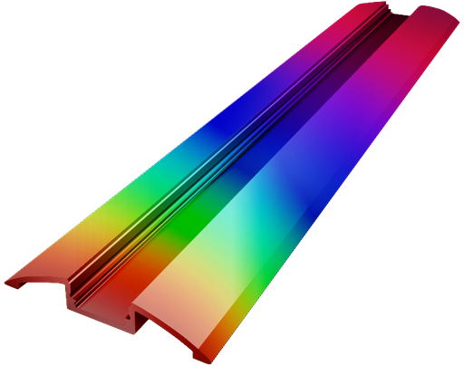 [OUT006-RAL] OUT006-RAL - Perfil Alumínio Saliente 2M RAL