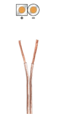 [FVD-WIR9022] 9022 Fio Coluna Transparente 2x1mm (100 metros)