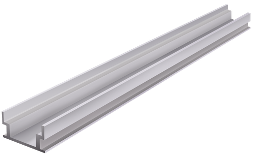 [PRO007-A-3M] PRO007-A-3M - Perfil Alumínio Projeto 3M Anod. Cinzento