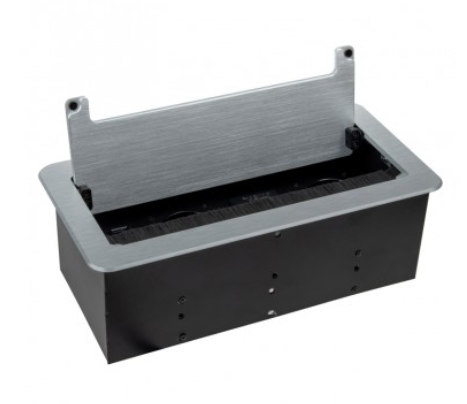 [INBOX-SR-DE-3,0-01] InBox Aço Escov. 2x de, 2xusb, 1xrj45, 1xhdmi, cabo de alimentação 3.0m