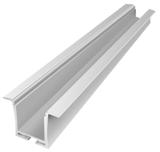 [IN004-W] IN004-W - Perfil Alumínio Encastrar 2M lacado BRANCO
