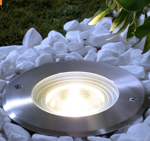 [PAVI-1216030] CALPESTABILE LED PAVI INCAS. diam. 146 12W- 3000K- 1150 Lm- IP65- Color Box